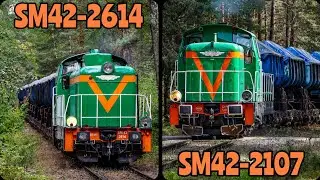 Zielone SM42-2107 i SM42-2614 w akcji - Bratków i Jeleń 