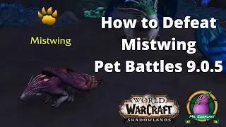 How to Defeat Mistwing | Abhorrent Adversaries 9.0.5 Pet Battles | World of Warcraft