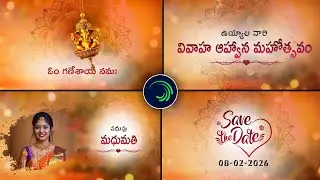 Cinematic Telugu Wedding Invitation video editing in alight motion Professional Invitation