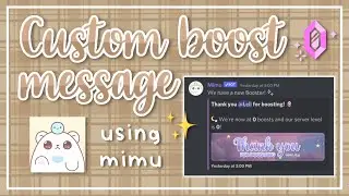 custom boost message using mimu tutorial | lenility ✰
