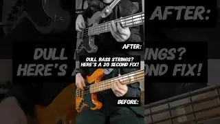 Make Old Bass Strings Sound New In 20 Seconds!