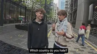 Which country do you Love and Hate?  Survey in London
