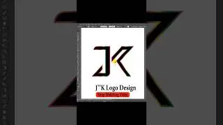JK Logo Design Tutorial.#graphicdesign #shorts #logodesign #creative #branding #foryou #viral