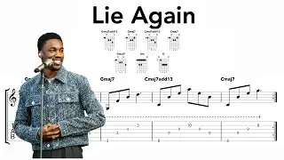 Lie Again Guitar Chords - Giveon