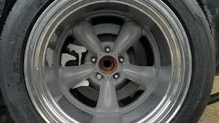 testing 13 inch rear brake on datsun 240z and looking over my moser axles... they cut them wrong