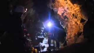 4 rapel Jose Antonio. Cueva de las Lendreras.