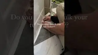 To caulk or not to caulk&hellip; well how about TAPE??? ✨ &bull; I see this caulk vs no caulk debate all over