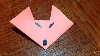 How to make an easy paper fox ll Origami fox