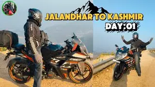 Jalandhar to Kashmir Bike Trip Vlog 🥶day 1