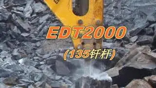 edt2000 hydraulic breaker working