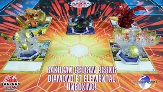 Bakugan Diamond and Elemental  Bakugan Geogan Rising Unboxing