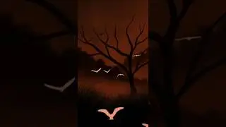 Sunset Drawing Art 🌅 | Scenery Digital Art | Draw Spark #Shorts