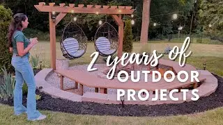 SUMMER BACKYARD TOUR!! ☀️ 2 years of work (all our backyard projects & future plans!)