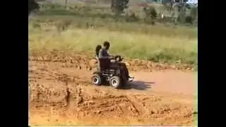 All-Terrain Predator 4 x 4 Playing in the Mud || Radical Mobility Predator 4 x 4 || Power Wheelchair
