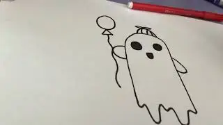 How to draw a Cute Ghost