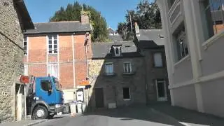 Driving Along Rue de la Passerelle, Rue Saint-S&eacute;bastien & Rue du Grand Trotrieux, Guingamp, France