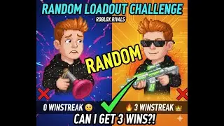 Can I hit a 3 Win Streak with ONLY Random Loadouts? (Roblox Rivals)