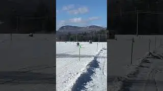 Skidoo, 440 ￼ when 80 mph in 500 feet radar race  #snowmobile ￼￼