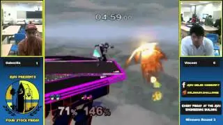 FSF #12 - Gabezilla (Falco) Vs. Vincent (Marth) WR3 - SSBM