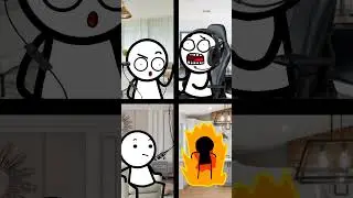 When You Forget to Mute Your Mic #animation #shorts #animationmeme