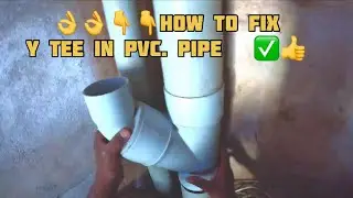 How to Fix a Y Tee in PVC Pipe | Easy PVC Plumbing Repair Tutorial