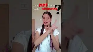 Can Ayurvedic Doctors Practice ALLOPATHY⁉️😕 #bams #shorts #viral