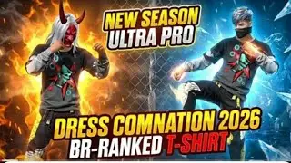 New 🤩 Free Br Rank T-shirt God Level Dress Combination in Free Fire 🔥 | NO TUP UP DRESS COMBINATION 