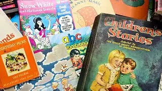 Thrift Haul - GIVEAWAY TIME - Vintage books - Vintage Fabrics - Upcoming kits & Fabric Bundles