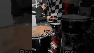 Slow&bull;Powerfull Drums #drumcover #drummerlife #howtosavealife #drumsdaily #drumgroove