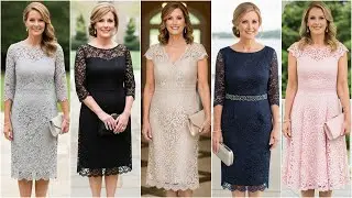 Elegant Lace Wedding Dresses for Mother of the Bride - Formal Lace Dresses for Women Over 60