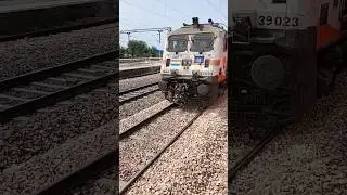 Kota Janshatabadi Express #12060 Crossing By Ajhai Railway Station #crossing #shorts