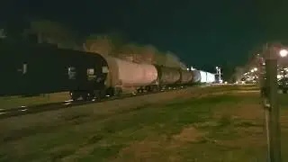 Train Passes Through Opelika's Historic Downtown District