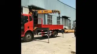 8 Ton Stiff Boom Truck Mounted Crane with 5  Booms