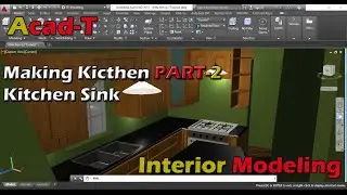How To Make Kitchen in AutoCAD 2016 - kitchen Sinks - AutoCAD For Beginners PART-2
