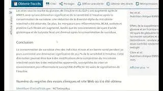 Quels impacts long terme de l'&eacute;dulcorant sucralose sur le microbiote et la sensibilit&eacute; &agrave; l'insuline?