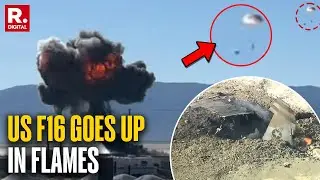 BREAKING: US F16-C Jet Crashes Into Flames In California, Pilot Ejects Safely