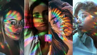 Efeito Arco-&iacute;ris na foto | Como adicionar luzes de prisma de vidro | Efeito profissional de luz