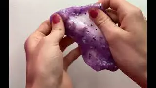 Amethyst Slime Asmr!! #slime #asmr #likeandsubscribe
