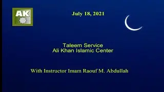 Sunday Class and Talim