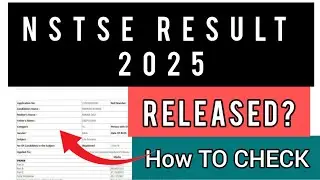 NSTSE Result 2025 | How To Check NSTSE Result 2025