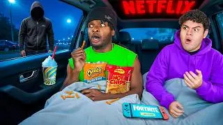 LIVING IN MY CAR FOR 24 HOURS *Someone BROKE In*