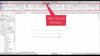 Autodesk Revit 2022 Tutorial Latest User interface Quick Access Toolbar Customize Revit Beginners