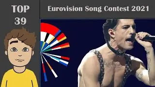 Eurovision Song Contest 2021 - My Top 39 (After Show). W/ Comments.