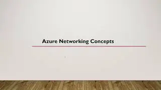 Networking Concepts Required For Databricks