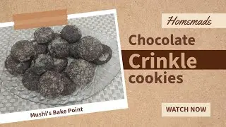 Chocolate Crinkle Cookies Recipe @ Mushi's bake point #Chocolate Cookies #easyrecipe