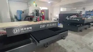 DH-FLS SERIES dieboard laser cutting machine sample cutting.