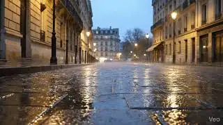 Rainy Paris Night  Soft Rain ASMR for Sleep