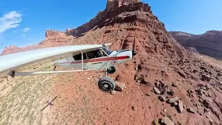 Backcountry Flying in Utah &mdash; Taking Off from Mexican Mountain Airstrip in my PA-18 Super Cub