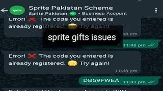 sprite gift issues! sprite scheme Pakistan