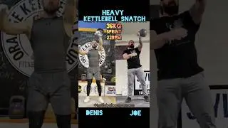 World Class HEAVY KETTLEBELL SNATCH - AMATEUR vs  PROFESSIONAL  COMPARISON